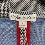 Ophelia Roe Women's Size XL Black Plaid Jacket