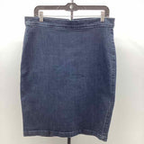 Banana Republic Women's Size 10 Blue Solid Skirt
