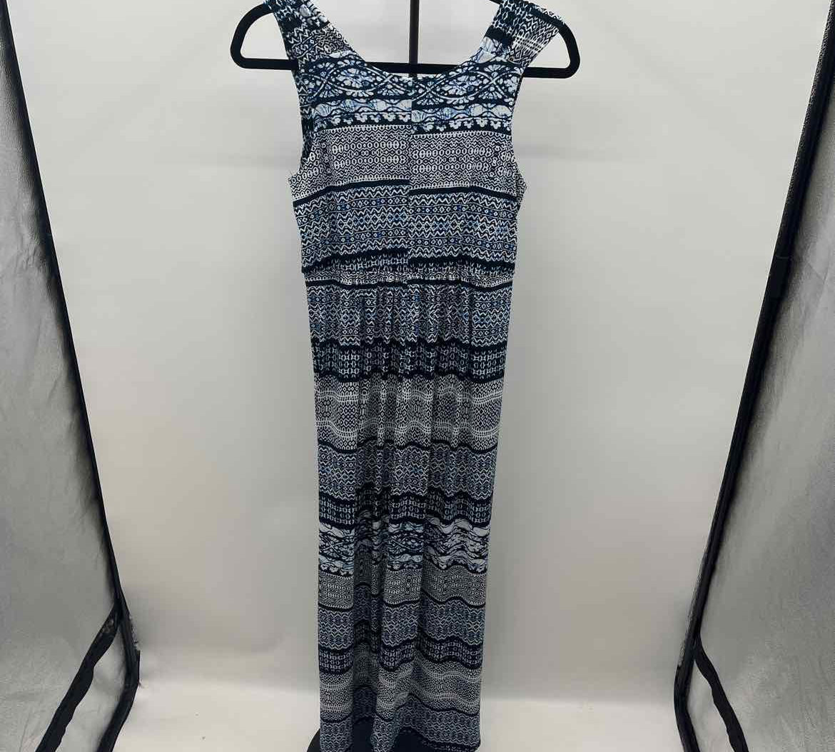 Covington Women's Size 14P Blue ZigZag Dress