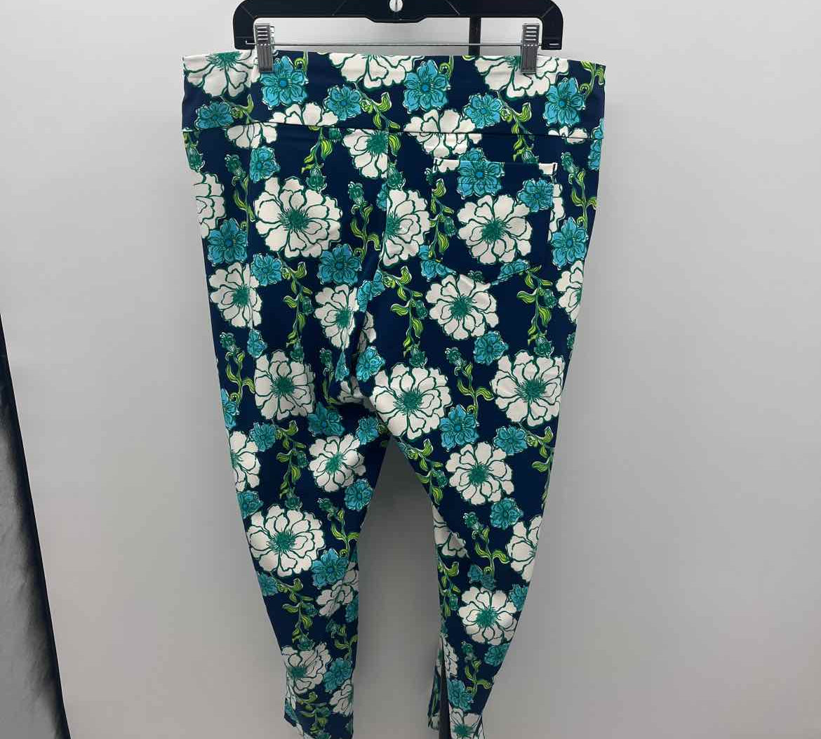 Lilly Pulitzer Women's Size 16 Navy Floral Leggings