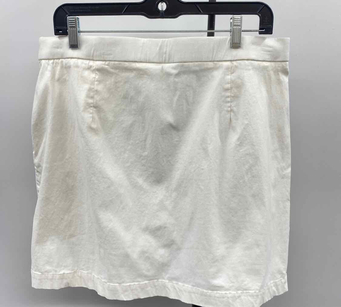 Rafaella Women's Size 16 White Solid Skirt