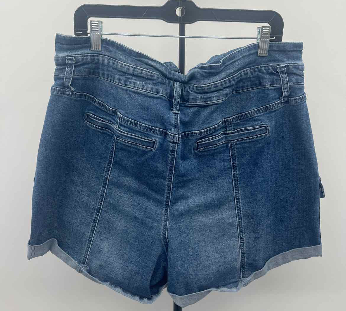 A Beautiful Soul Women's Size 18 Blue Solid Shorts
