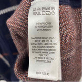 Tahari Women's Size S/M Navy Plaid Cape