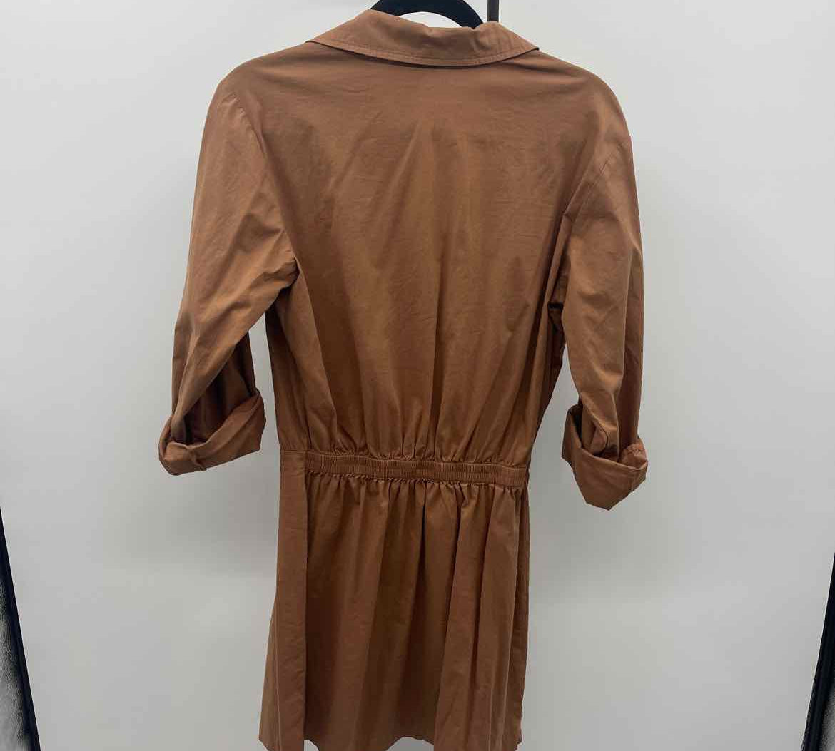 Monrow Women's Size 6 Brown Solid Dress