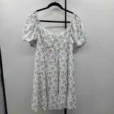 Altar'd State Junior's Size 14 White Floral Dress