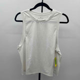 Eleven Women's Size L White Solid Sleeveless Shirt