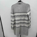 Loft Women's Size S Gray ZigZag Cardigan