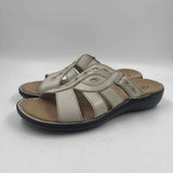 Clarks Women's Shoe Size 8.5 Ivory Solid Sandals