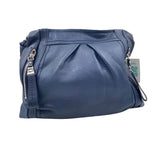 B. MAKOWSKY Blue Leather Shoulder Purse