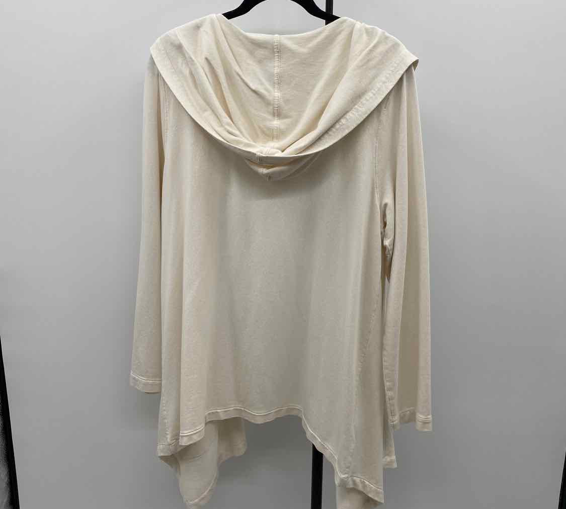 Women's Size XL Ivory Shimmer Cardigan