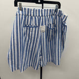 Lane Bryant Women's Size 20 Blue Stripe Shorts