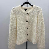 Talbots Women's Size L Ivory Textured Cardigan