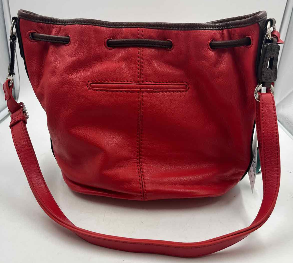 Brighton Women's Red Luxe pebbled Purse