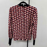 Sanctuary Women's Size M Black Abstract Long Sleeve Shirt