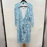 Talbots Women's Size 18 Blue Paisley Dress
