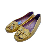 Coach Women's Shoe Size 9 Mustard Yellow pebble Loafers