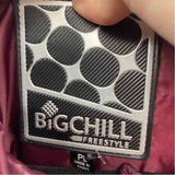 Big Chill Women's Size LP Purple Solid Coat