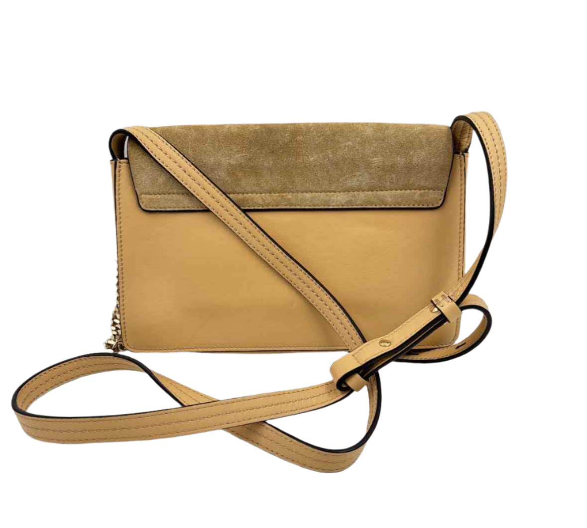 Back CHLOE Smooth & Suede Leather FAYE Envelope Crossbody Purse