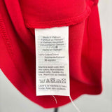 J Crew Women's Size M Red Solid Sleeveless Shirt
