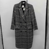 Melrose with Love Women's Size S Black Plaid Coat