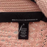 White House Black Market Women's Size S Peach Textured Sweater