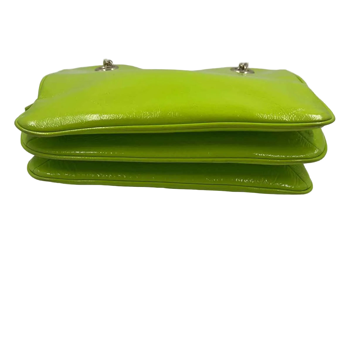 Bottom KATE SPADE Neon Green Patent Leather Shoulder Bag Purse