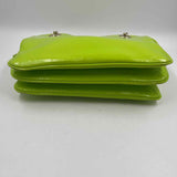 KATE SPADE Neon Green Patent Leather Shoulder Bag Purse