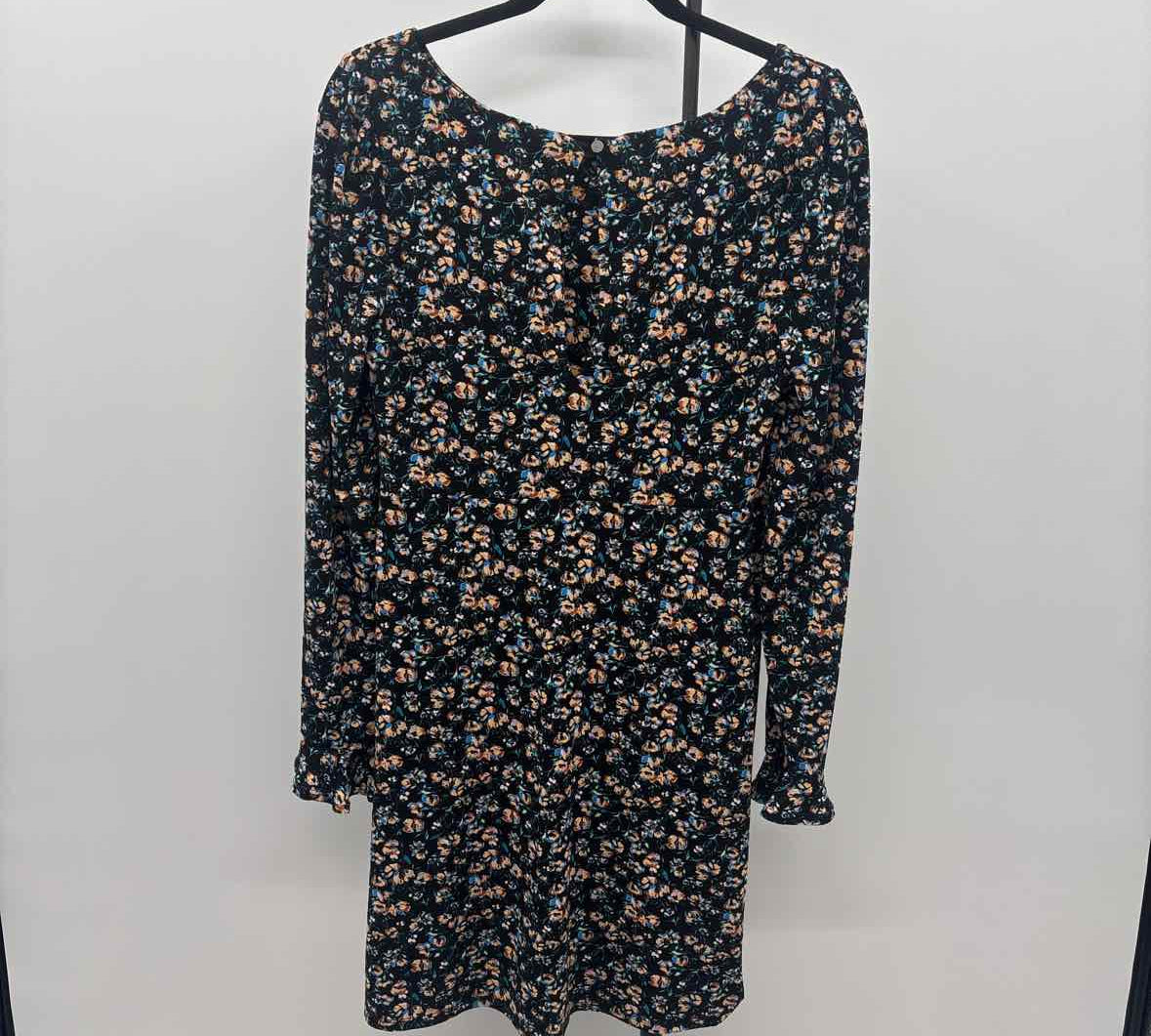 Free People Women's Size M Black Floral Dress