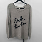 Lauren Conrad Women's Size L Beige Shimmer Sweater
