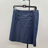 Loft Women's Size 10 Blue Solid Skirt