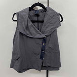 porto Women's Size XS Charcoal Solid Sleeveless Shirt