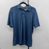 GH Bass & Co Men's Size M Blue Heathered Short Sleeve Shirt