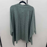 Denim & Co Women's Size 2X Green Heathered Sweater