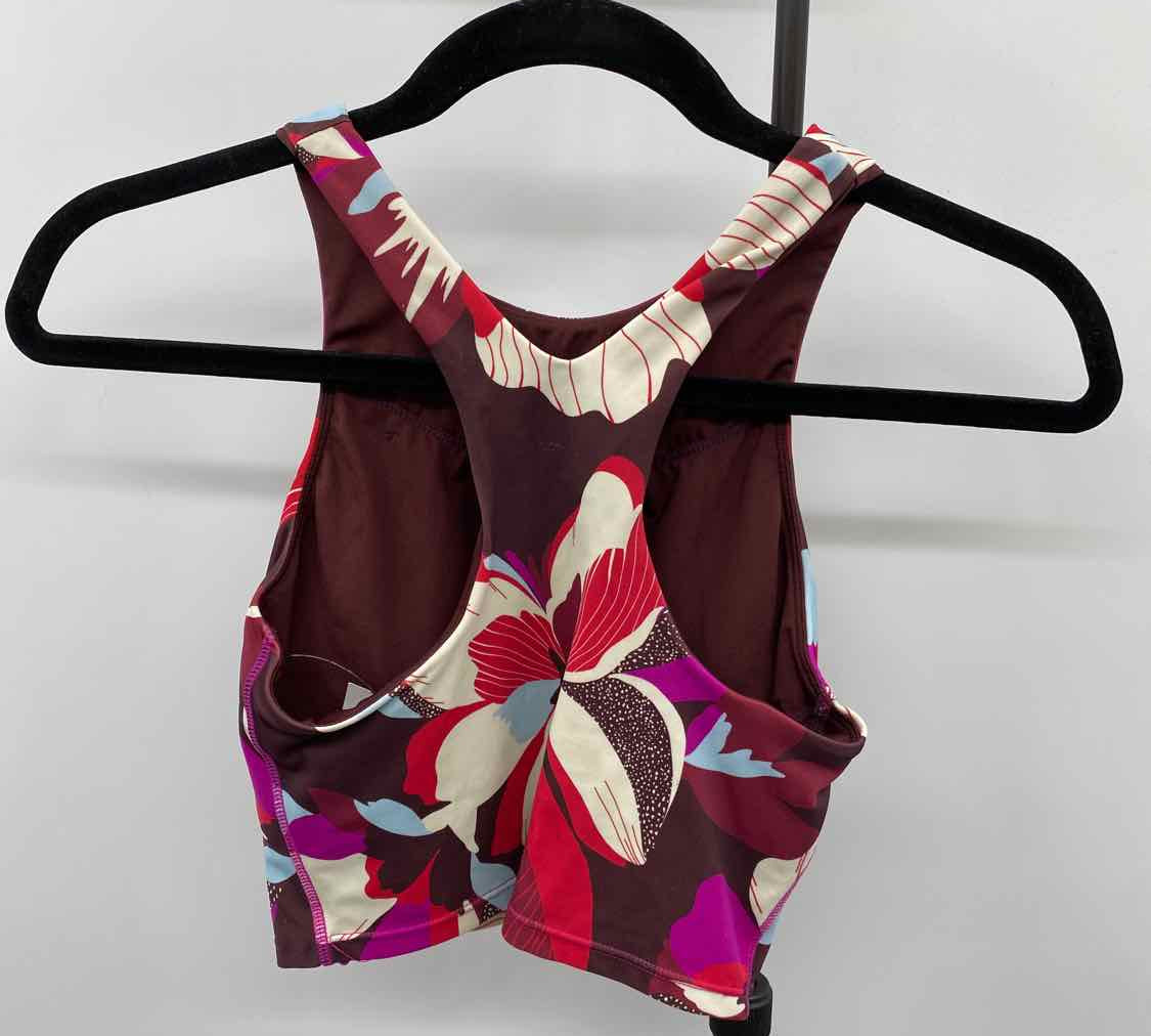 Athleta Women's Size xxs Wine Abstract Tank