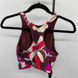 Athleta Women's Size xxs Wine Abstract Tank
