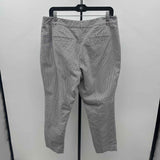 White House Black Market Women's Size 12 Black Abstract Capris