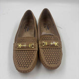 Life Stride Women's Shoe Size 6.5 Tan Laser Cut Flats