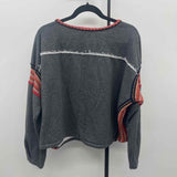 Natural life Women's Size L/XL Charcoal Solid Sweatshirt