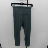 Lululemon Junior's Size 6 Green Ribbed Leggings