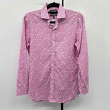 Bonobos Men's Size M Pink Floral Long Sleeve Shirt