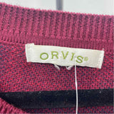 Orvis Women's Size M maroon Plaid Sweater