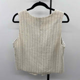 Tullea Women's Size XL Beige Stripe Vest