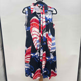 Talbots Women's Size 12P Navy Leaf Dress