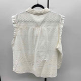 Loft Women's Size XXL White Textured Sleeveless Shirt
