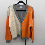 Pink Lily Women's Size XL Multi-Color Textured Cardigan