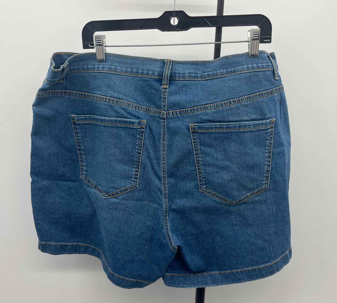 Gloria Vanderbilt Women's Size 16W Blue Solid Shorts
