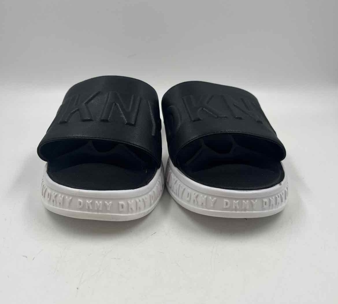 DKNY Women's Shoe Size 7.5 Black Solid Sandals