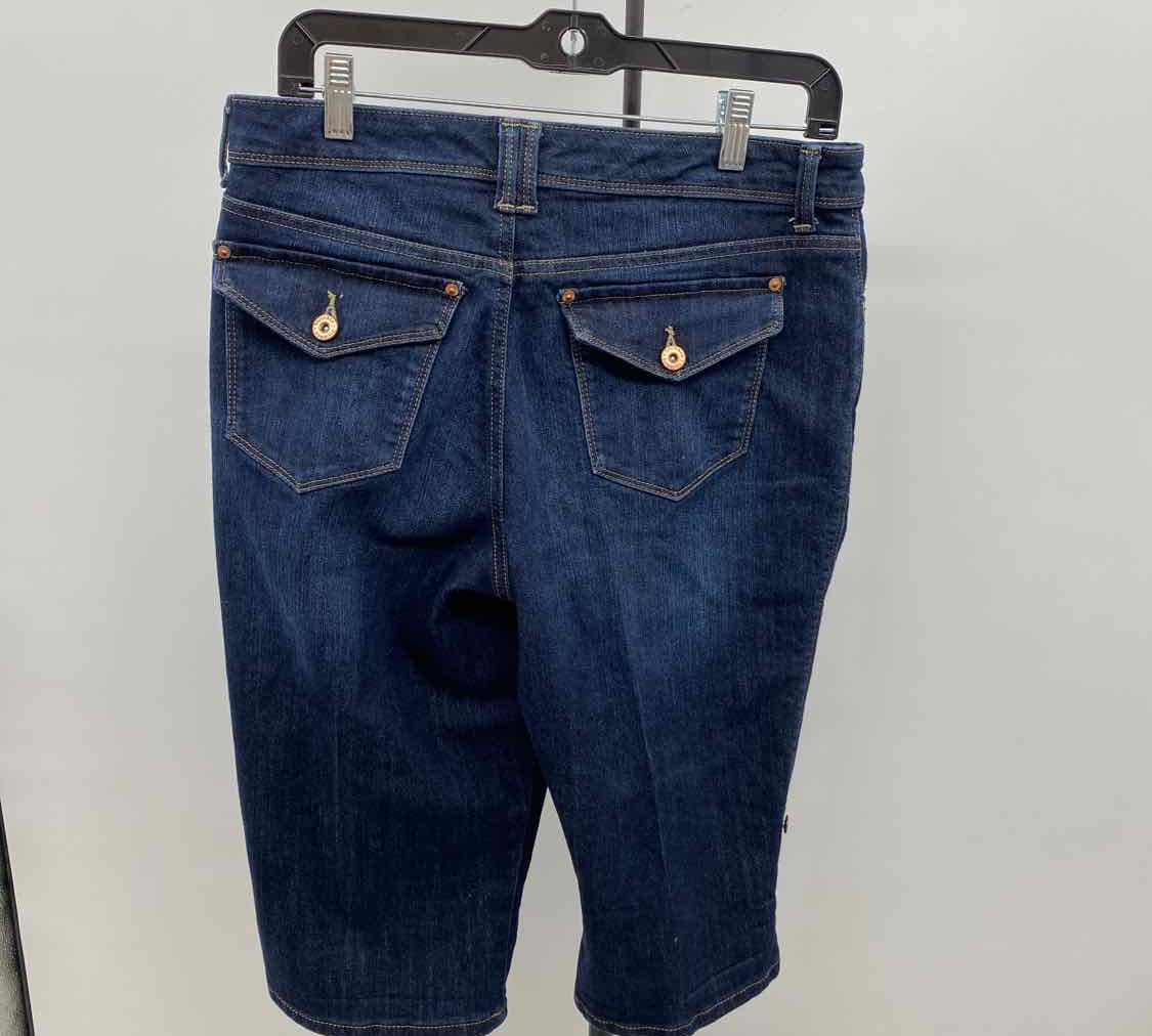 Style & Co. Women's Size 8 Blue Solid Capris