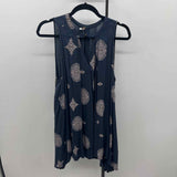 Free People Junior's Size XS Navy medallion Dress