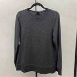 Jockey Women's Size M Charcoal Solid Long Sleeve Shirt
